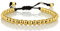 Bracelet Boules NAMANA pour Hommes. Boules en Acier sur Cordon Noir Coulissant. Disponible en Noir, Plaqué Or 14ct, Or Rose 14ct ou Acier Gris Métallique