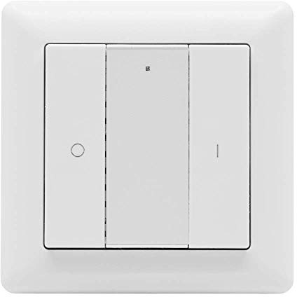Icasa 2 boutons radio | Variateur ON/OFF | Convient dans cadre de 55 mm | Compatible avec Zigbee 3.0 Gateway