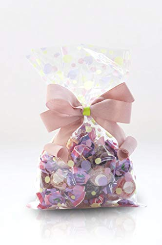Italpak Sachets Bonbons, Sacs Transparents pour Les Aliments, Lilas, 50 pièces, 10x20cm