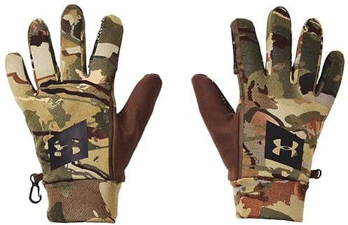 Under Armour Men's Hunt Early Season Fleece Gloves , Ua Forest 2.0 Camo (988)/Black , X-Large