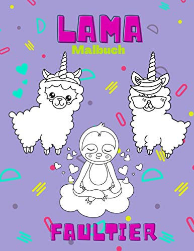 Lama Faultier Malbuch: Malbuch für Kinder ab 2 Jahren Lama Fans Geschenkidee