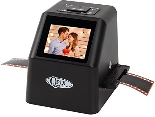 Scanner digitale per pellicola e diapositive, converte 35 mm 110 135 126KPK Super 8 e 8 mm negativi e diapositive in immagini JPEG ad alta risoluzione da 22 MP, memoria integrata da 128 MB, schermo