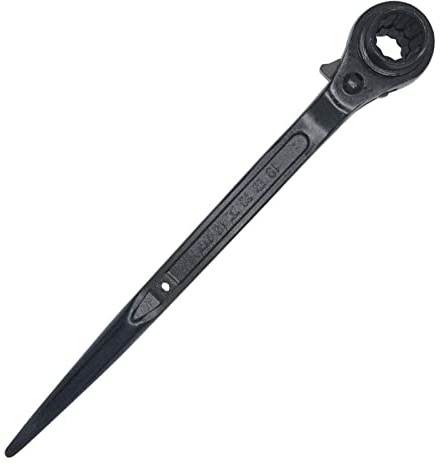 TOP-Vigor 12 Point Ratchet Podger Scaffold Spanner Steel Erect Scaffolding Wrench Double Socket 19-21mm