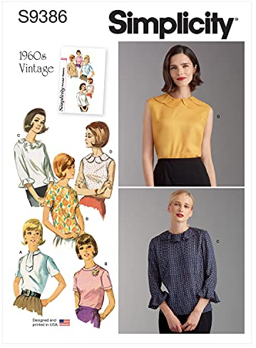 Simplicity Sewing Pattern S9386 Misses' Set of Blouses