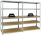PROREGAL Mega Deal 2er-Set Schwerlastregale Big Elephant 180x120x60cm mit 5 Ebenen Fachlast 250kg Verzinkt