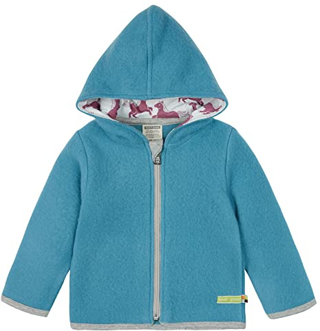 loud + proud Unisex Kinder Jacke Wollfleece, Gots Zertifiziert