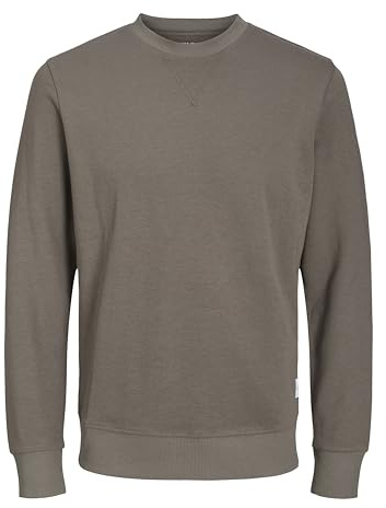JACK & JONES Men's Sweatshirt Jjebasic Sweat Crew Neck Noos, Falcon, XL