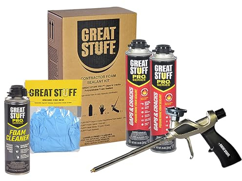 Great Stuff PRO Gaps & Cracks Spray Foam Insulation Sealant Kit