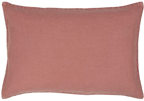 Ib Laursen Kissenhülle Dekokissen Zierkissen Sofakissen Kissenbezug faded rose 60x40, Leinen rosa
