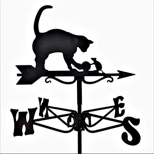HJCC Mini girouette Chat et Souris