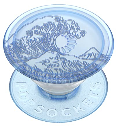 PopSockets: PopGrip Plant - Supporto e Impugnatura Estensibile Realizzati con Materiali a Base Vegetale con un Top Intercambiabile per Smartphone e Tablet - Translucent Ocean