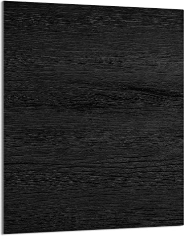 DarHaus Herdabdeckplatte Einteilig 40x52 cm Ceranfeld Abdeckung Glas Spritzschutz Abdeckplatte Glasplatte Herd Ceranfeldabdeckung Deko Holz Schwarz