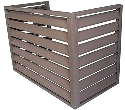 Außenzaun-Abdeckung für Klimaanlagen – Diebstahlsichere, robuste Aluminium-AC-Abdeckung für Außenkondensator – freistehendes Gehäuse zum Abdecken von Müll oder Klimaanlagen im Freien – Gartenschuppe