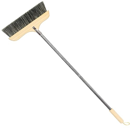 DOITOOL Bristle Broom Heavy Duty Indoor Outdoor Floor Sweeper Handle and Dustpan