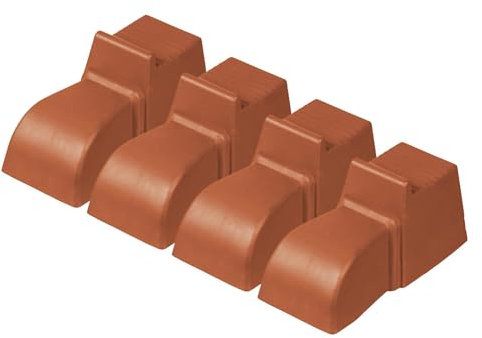 simpa 4PC Terracotta Plastic Plant Pot Feet Risers. 2 Sets = 8 Feet.