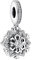 Feitery Christmas Schneeflocken Charms Kompatibilität für Pandora Armband Bead Charm für Damen Weihnachtszeit