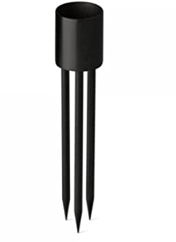 ester & erik - Steckkerzenhalter Set - Metall - Farbe: Black - (HxØ): 8,0 x 1,5 cm - Größe: S - 4er Set