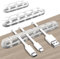 SOULWIT® Clips de Soporte de Cable Mejorados, 3 Pcs Autoadhesivo Organizador de Cable, Clips para Cables Duraderos para la Gestión de Cables de Carga USB de Escritorio