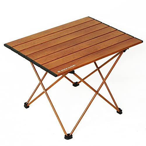 ROCK CLOUD Portable Table Camping Ultralight Aluminum Lightweight Folding Beach Table Camp for Camping Picnic Outdoor Hiking Cooking Backpacking Fishing