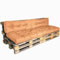 Bananair - Coussin Palette Extérieur Confortable - Tissu Résistant, Anti-UV & Déperlant - Coussin Salon de Jardin Extérieur, Balcon, Terrasse (Lot 2 Assises 120X80 cm + 2 Dossiers 120X40 cm, Orange)