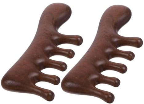 FOMIYES 2stücke Holzkamm Mit Breiten Zinken Antistatischer Kopfhautmassagekamm Haarkamm Aus Holz Für Nasses Und Trockenes Haar