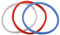 Vanessanty Silicone Sealing Ring For Pressure Cooker Pot Accessories, Fits 5 Or 6 Quart Models, Red, Blue And Common Transparent White, Pack Of 3
