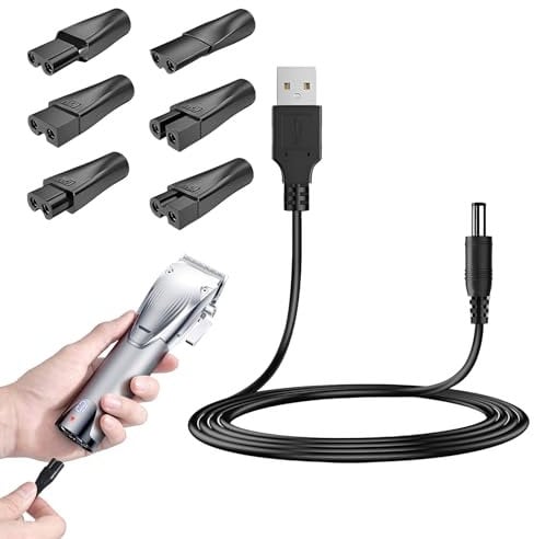 Electric Shaver Chargers & Power Supplies,7 PCS Beard Trimmer Charger Shaver Charger Cable,Compatible for Philips Whal Norelco Shavers for One Blade Charger Razor Charger Electric Hair Clipper