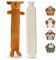 LKH Long Hot Water Bottle with Cover - Comforting Hot Water Bottle for All Kinds of Pain Relief with Removable, Washable Animal Shape Luxurious Cover - Cute, Leakproof Water Bottle for Gift Giving