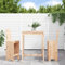 WEMYUFURN 3-TLG. Gartenbar-Set Massivholz Kiefer, Outdoor-Sitzgruppe, Terrassen-Lounge-Set, Garten-Couchgarnitur - Wetterbeständig, Komfortabel - für Terrasse, Garten und Balkon