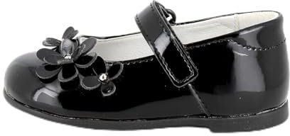Primigi Ballerine 6909000 Chiusura con Strappo Sottopiede in Pelle e Il Fondo in Gomma. Nero