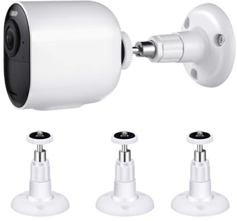 Selbstklebende Ring Kamera Halterung: 3 Stück Verstellbare Wandhalterung,Kamera Wandhalterung Halterung Sicherheit 360°Drehbarer Camera Ständer, kompatibel ARLO PRO ARLO PRO2, ARLO ULTARA Ultra 1/4