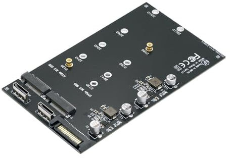 xiwai Tarjeta de extensión adaptadora Dual Oculink SFF-8612 SFF-8611 a NVME M.2 NGFF M-Key PCIe SSD 2280 22110 mm para Placa Base