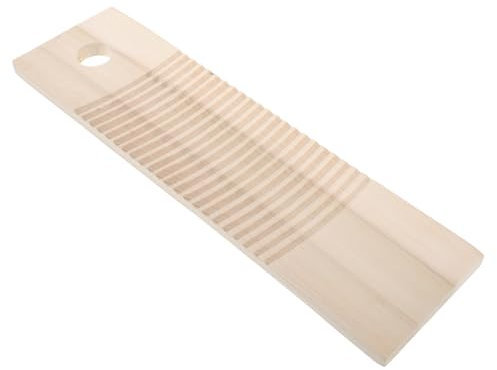 GALPADA Dishboard in Legno Massiccio Scheda di Lavaggio Vintage Tavola per La Pulizia della Biancheria Lavatoio Rustico Lavabiancheria Lavamani ASSE per Lavare i Panni di Legno Beige
