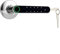 Smart Lock Impronta digitale biometrica Serratura Smart Handle Lock Batteria ricaricabile Antifurto App Nessun filo per porta d'ingresso(Silver lock)