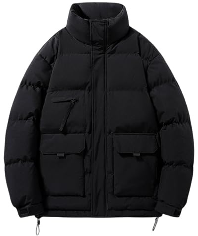 Generisch Skijacke Herren Winterjacke Anorak Steppjacke Winter Ski Jacken Schneeanzug Daunenjacke Jacke Wintermantel Warme Dufflecoat Daunenjacken Parker Arbeitsjacke Übergangsjacke Fahrradmantel