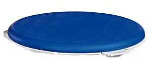 Dietz Redondo Duschhocker-Accessoire, Weichplastik/Rubber Sitz, Blau, Badewannensitz