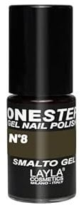 Layla Cosmetics One Step Gel Nagellack, anthracite, 1er pack (1 x 0.005 L)
