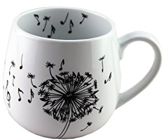 Tasse Pusteblume Noten - Schönes Geschenk für Musiker