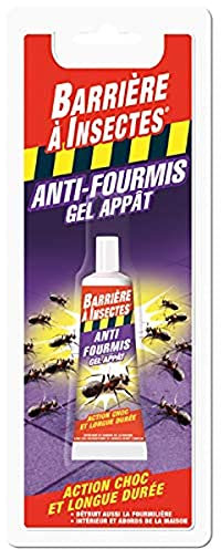 BARRIERE A INSECTES Gel Anti-Fourmis, Jusqu'à 1 mois, Blister 1 tube, 30 g, BARFOT30