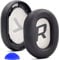 defean Backbeat Pro II - Almohadillas de repuesto para auriculares Plantronics Voyager 8200 UC, Backbeat Pro2, cuero más suave, espuma de alta densidad con cancelación de ruido (marrón)