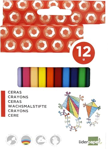 Liderpapel Wachsmalstifte, 12 Farben