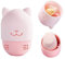 1 porte-éponge de maquillage en silicone avec motif chat mignon (rose)