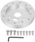 Ymiko Autolenkradnabe, Lenkrad Grant 3-Loch 0,5-Zoll-Nabenabstandfür Shalter für 6-Loch-Adapter Unifür Versal(Silber)