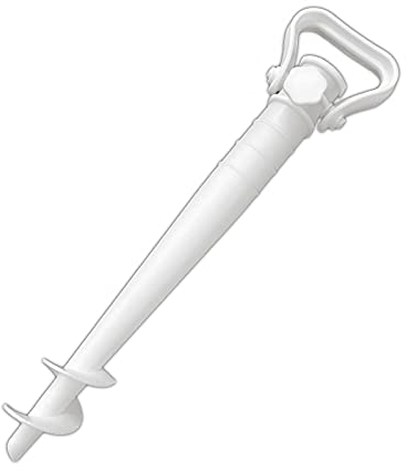 HAC24 Schirmständer mit Bodendübel Sonnenschirmständer Schirmhalter zum Eindrehen Universal Sonnenschirm Ständer Kunstsoff 20-37mm