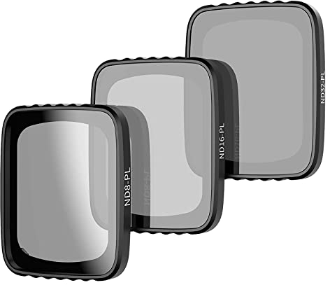 TELESIN 3 Stück Graufilter ND-PL32 ND-PL16 ND-PL8 kompatibel mit DJI Air 2S Drohne Kameralinsenfilter (ND-PL 32/16/8)