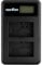 NP-FW50 Dual Channel LCD USB Charger for Sony Alpha 6000, 6000, 5100, 5000, ILCE-6000, 7, NEX-6, 5T, 5R, 7, 5, 3N, 3, C3, SLT-A37 Camera and More