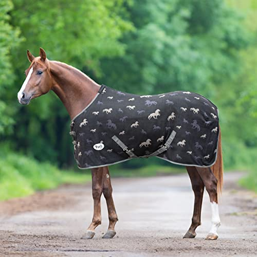 York Polarfleecedecke Abschwitzdecke Fleecedecke Pferdedecke Ismena mit Kreuzgurt 145 cm…