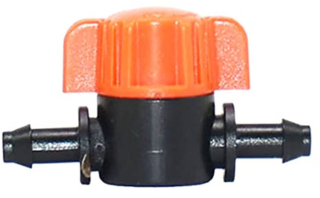 5 stücke Schlauch Mini-Ventil 1/4bis 1/4 6mm Gartenhahn Garten Tropf Bewässerungskupplung Rohrverbinder Wasserventil,1/4 to 1/4