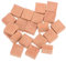 EXCEART 20 STK Simulierte Ziegel Modell Aus Gefälschten Ziegeln Puppenhausfliesen Mikro-Ornamente Mini-rote Ziegel Mini-Steine-Modell Mini-zementsteine Mauerziegel Miniatur Ton Baustoffe