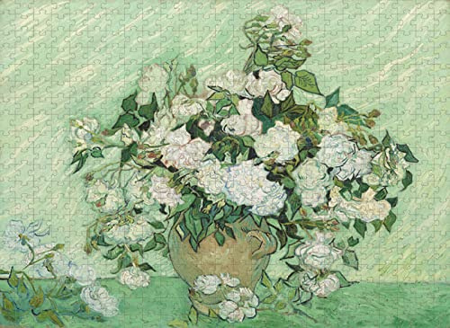 Puzzle für Erwachsene, 5000 Teile, Van Gogh, weiße Rose, für die geistige Entwicklung von Kindern